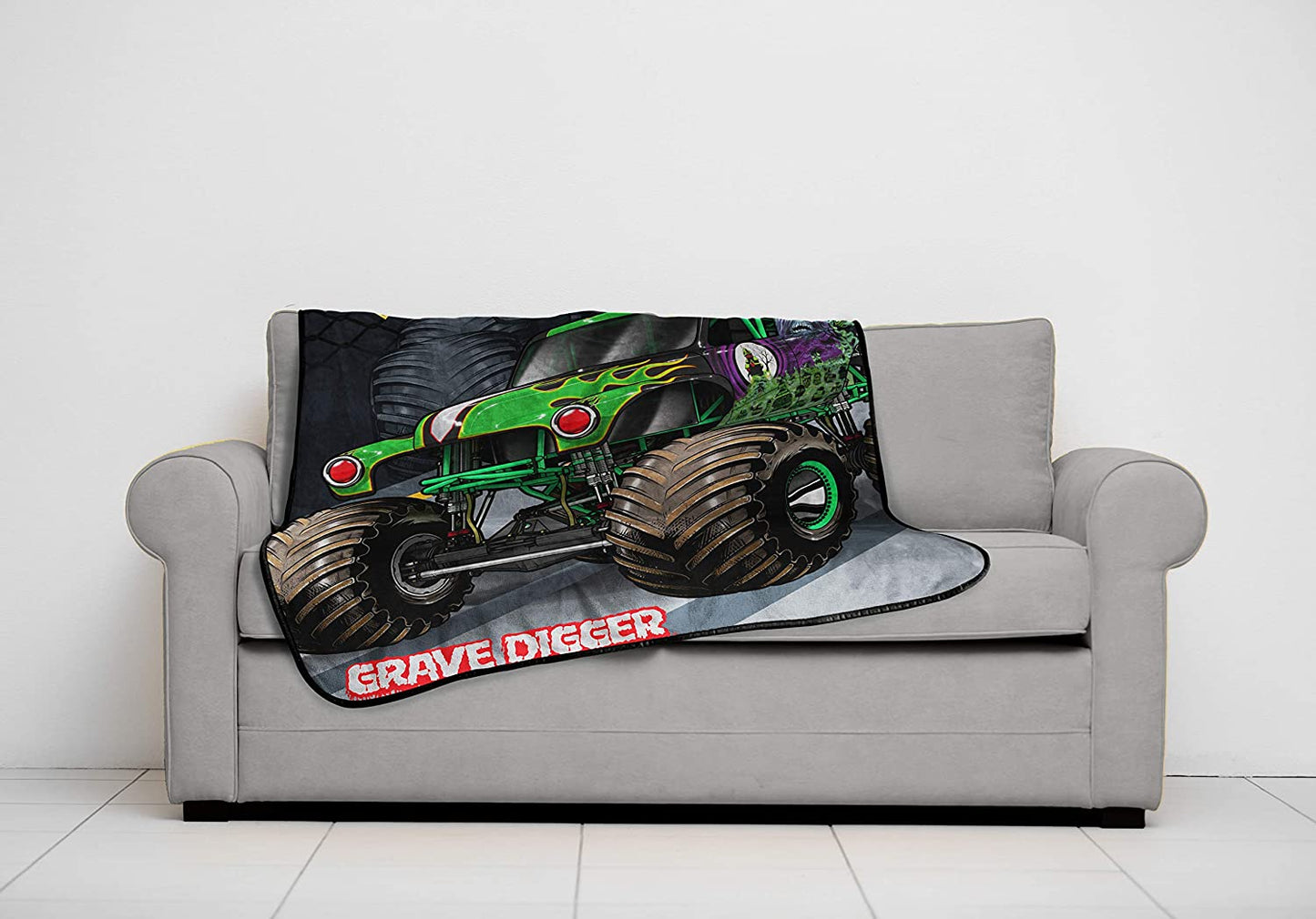 Monster Jam Super Soft Fleece Throw 46"x60" Blanket