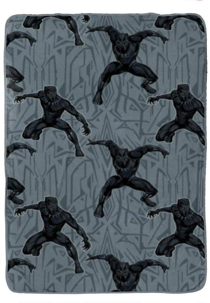 Marvel Comics Black Panther Twin-Full Sized Throw Blanket