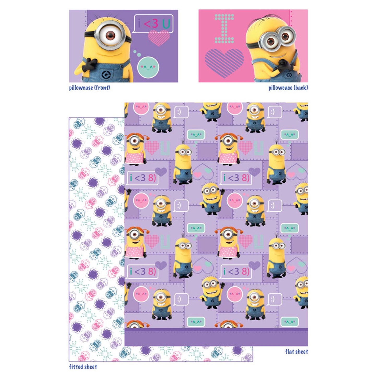 Despicable Me Minion Way 2 Cute Microfiber Twin Sheet Set
