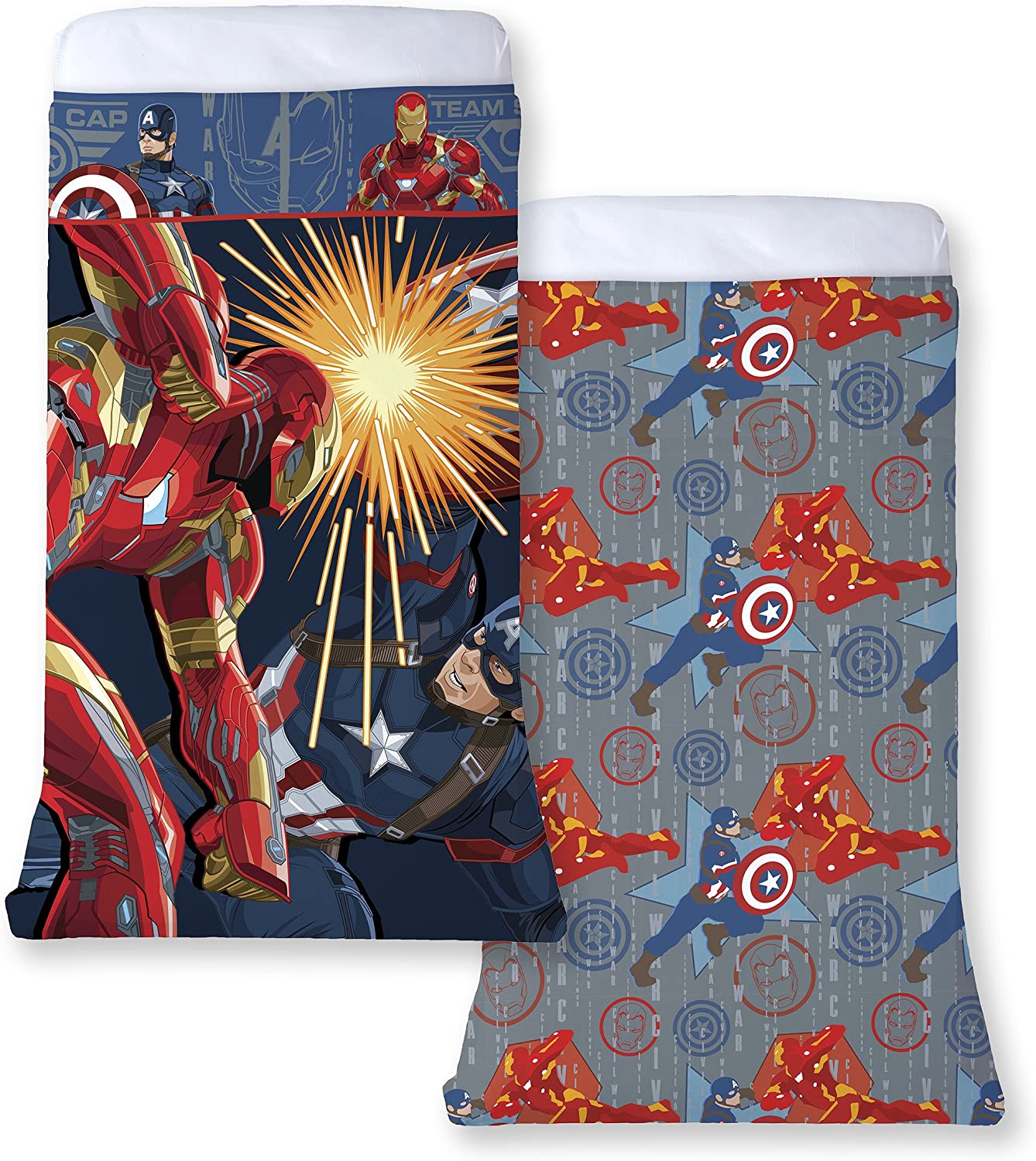 Marvel Captain America Civil War All-In-One Blanket & Sheet Reversible 60" X 80"
