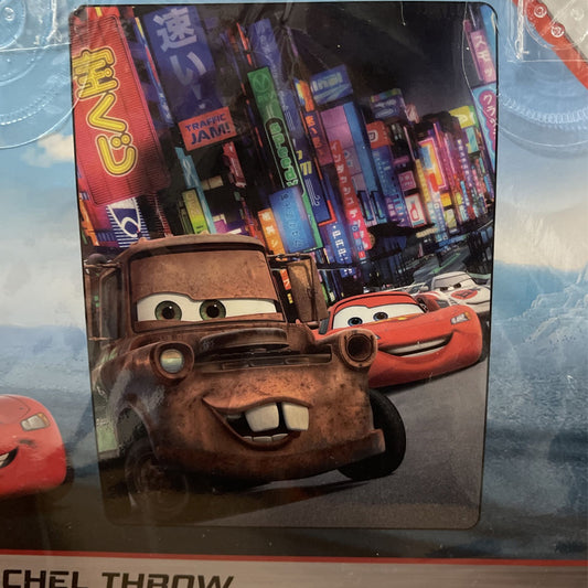 Disney Pixar Cars 60"x80" Twin Sized Plush Blanket