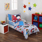 4 Piece Toddler Bedding Set Super Heroes Warner Brothers Justice League