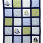 Nautica Kids Zachary 7-Piece Patchwork Sailboats Nursery Crib Bedding Set