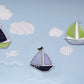 Nautica Kids Zachary 7-Piece Patchwork Sailboats Nursery Crib Bedding Set