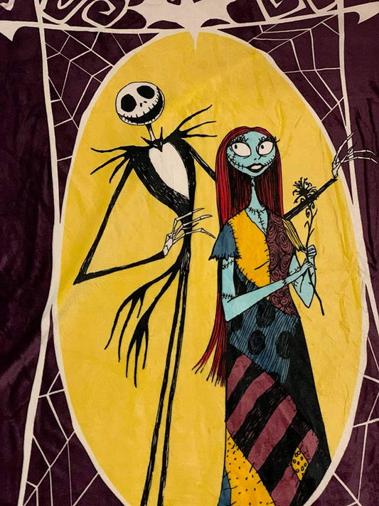 Nightmare Before Christmas NBC Twin Borrego Blanket