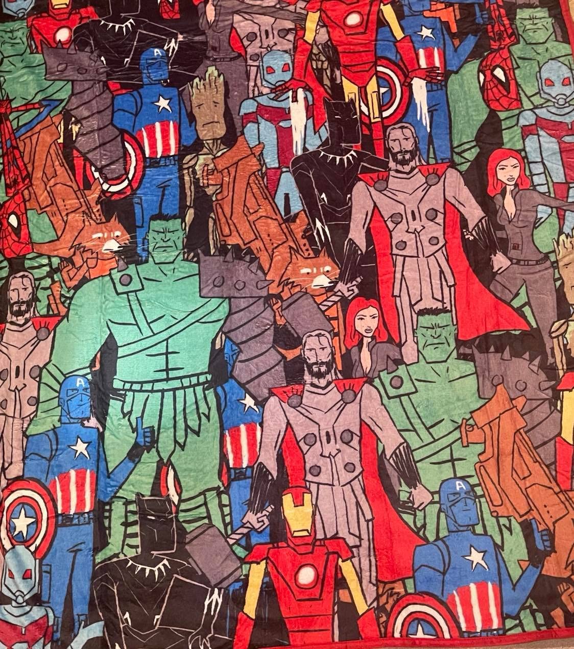 Marvel Avengers Super Soft Fleece Throw 46"x60" Blanket