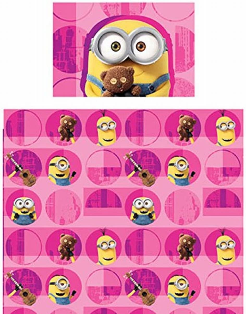 Dream Works Despicable Me Minion Girls Twin Sheets Set 3 Pieces