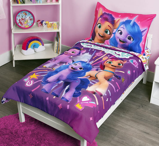 My Little Pony Every Pony Can Make a Difference 4-Piece Toddler or Crib Bedding Set