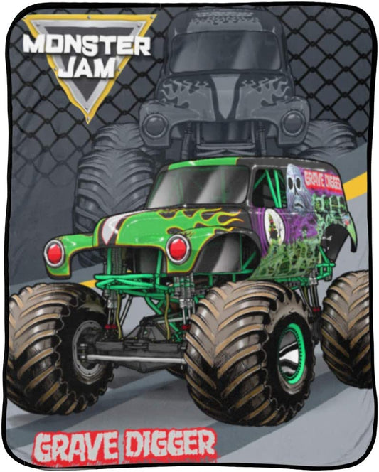 Monster Jam Super Soft Fleece Throw 46"x60" Blanket