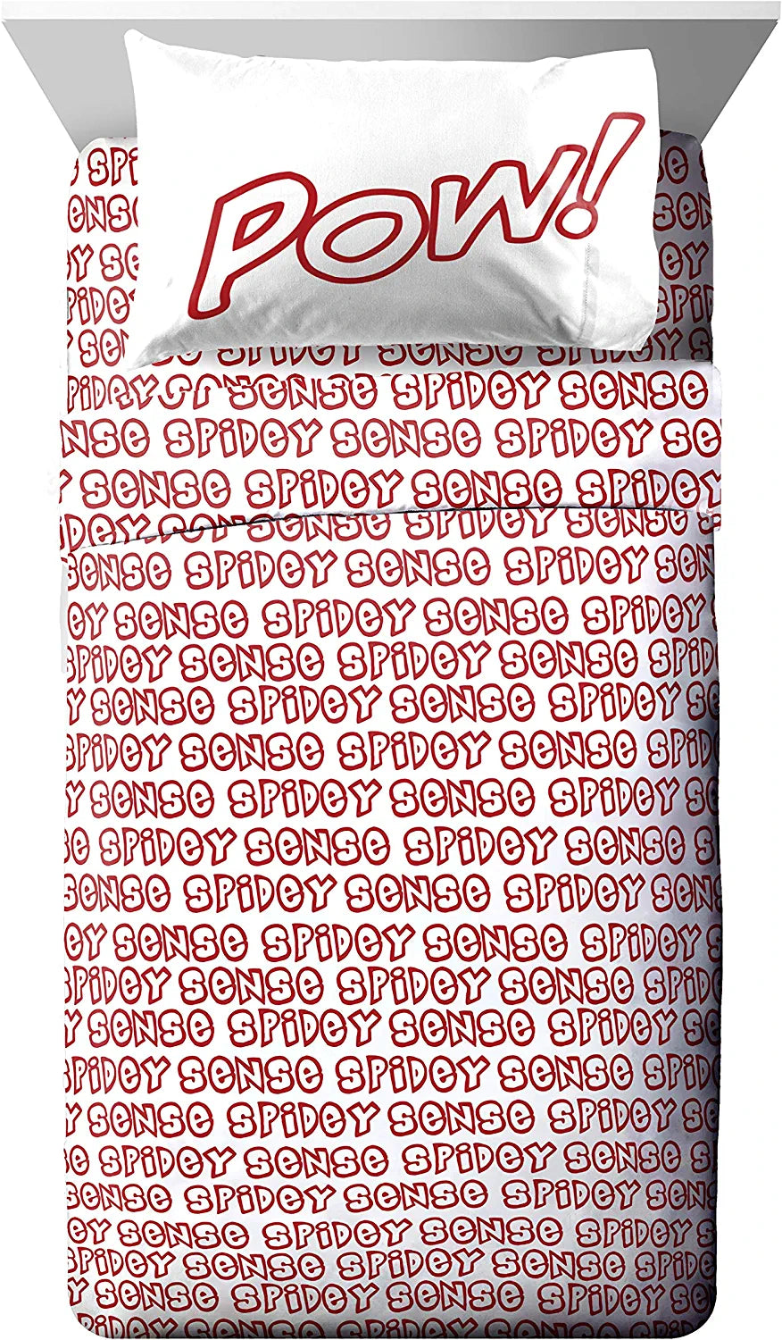 Marvel Spiderman Spidey Sense Sheet Set (Queen Sheet)