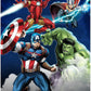 Avengers Blue Circle Super Soft Fleece Throw 46"x60" Kids Blanket