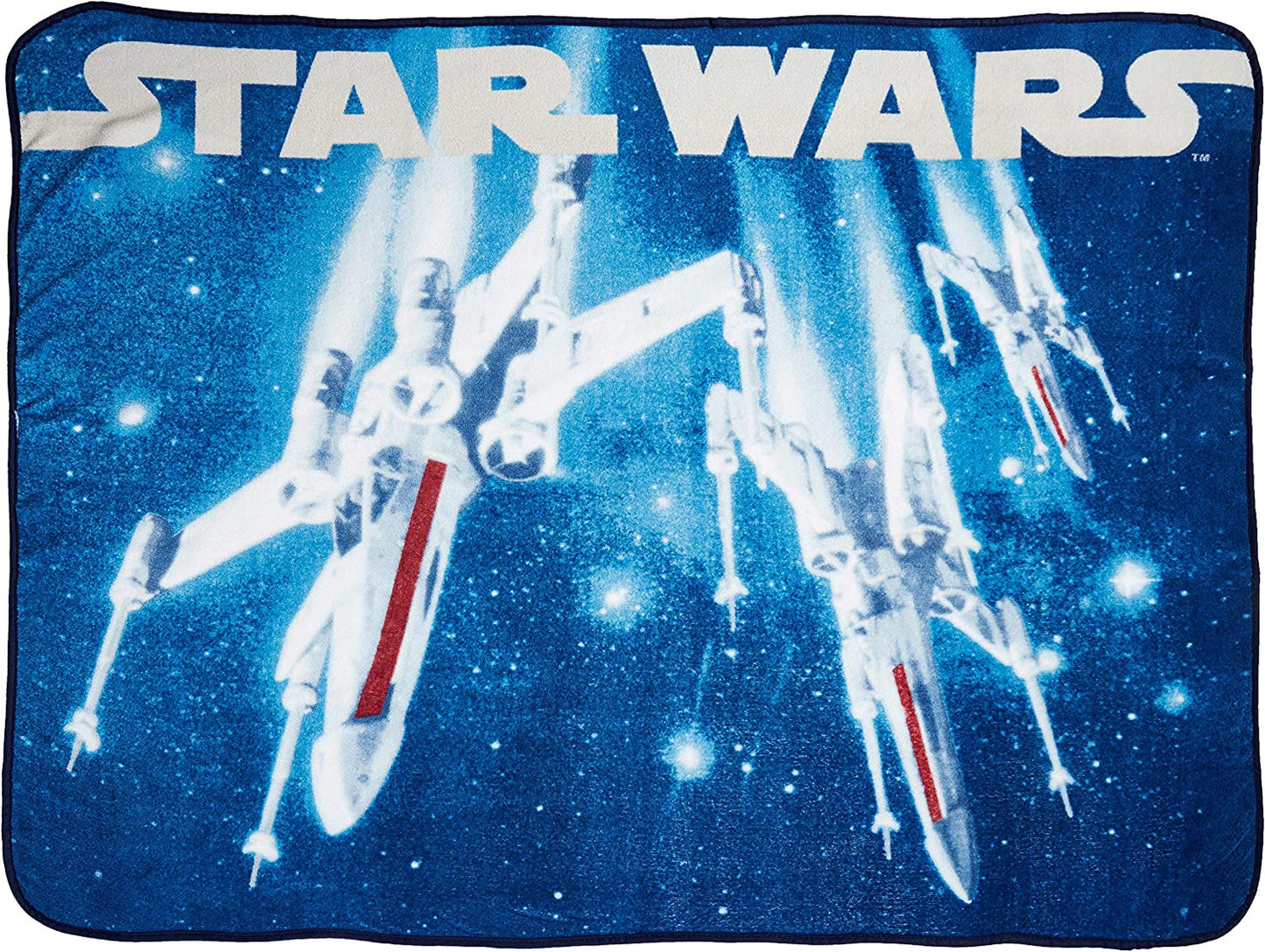 Star Wars Plush Throw 50"x60" Super Soft Kids Blanket