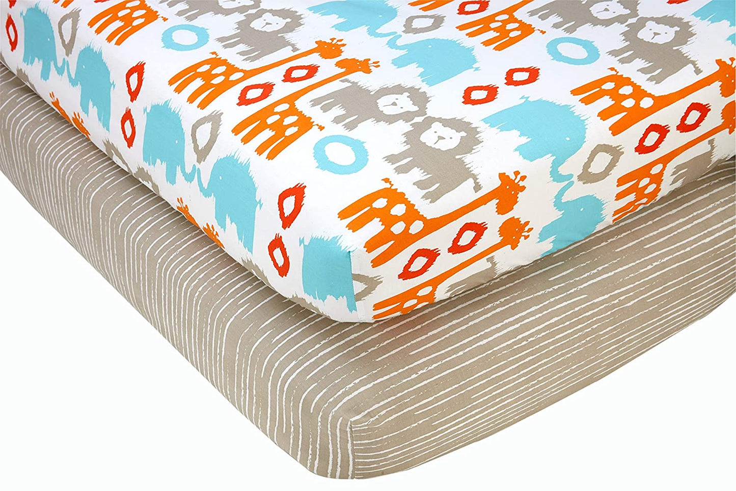 Sumersault Fitted Crib or Toddler Sheet (Pack of 2)