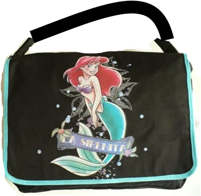 Disney Princess Ariel The Little Mermaid Messenger Tote Bag ~ La Sirenita