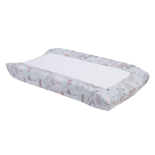 Dwell Studio Arden Butterfly Print Changing Pad Cover, Violet/Pink/Gray