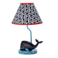 Nautica Whale of a Tale Collection Nursery Lamp and Shade