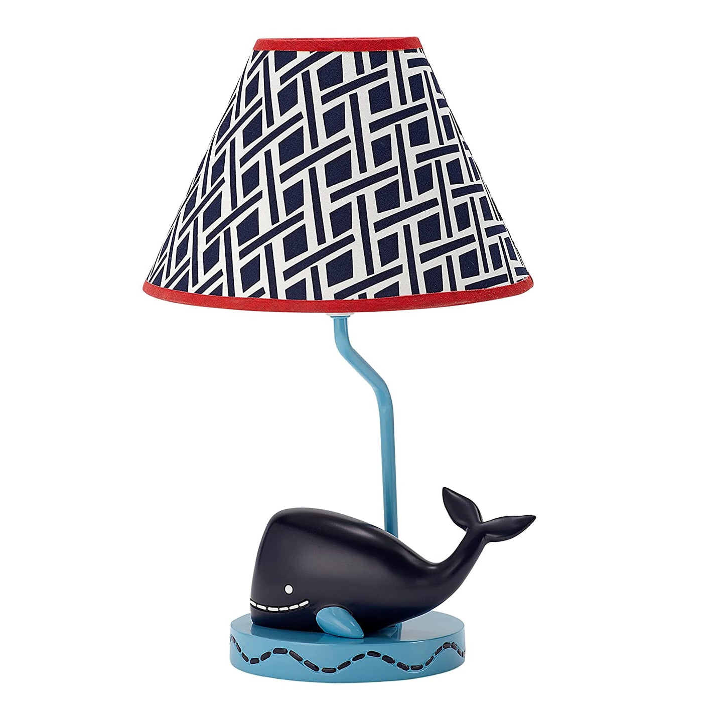 Nautica Whale of a Tale Collection Nursery Lamp and Shade