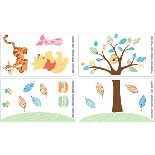 Disney Wall Decals, Nursery Kids Room Decor Pooh and Friends