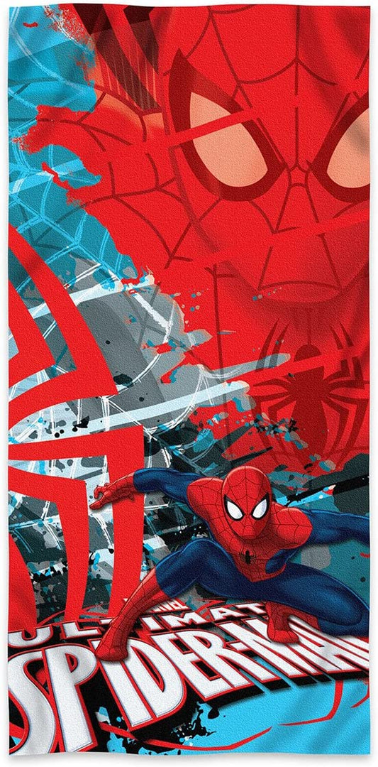 Marvel Spiderman Super Spy Fiber Reactive 100% Cotton Beach Bath Towel
