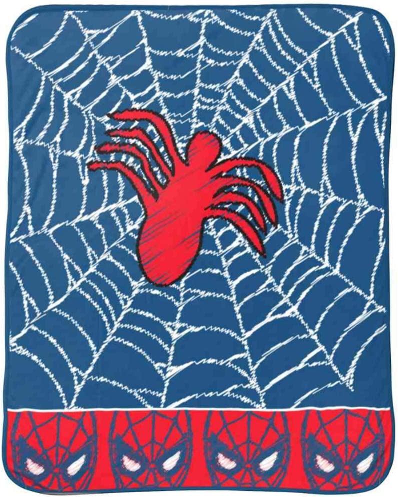 Marvel Spiderman Spidey Plush Throw 46"x60" Blanket