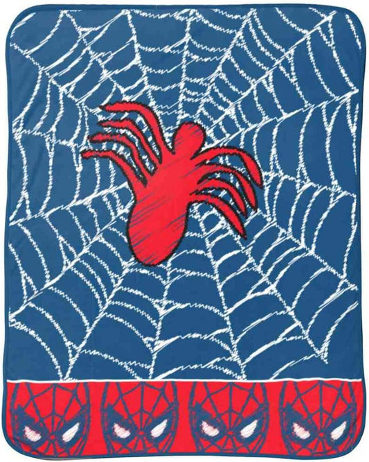 Marvel Spiderman Spidey Plush Throw 46"x60" Blanket