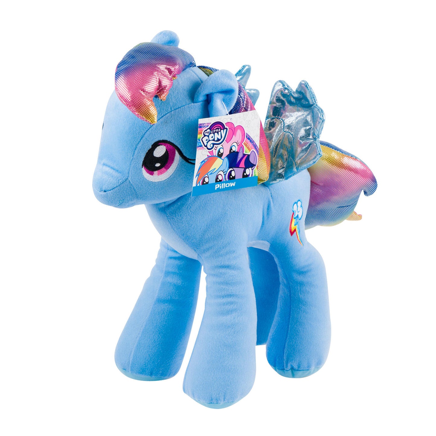 My Little Pony Rainbow Dash Stuffed Cuddle Pillow Pal Large 19"x17"