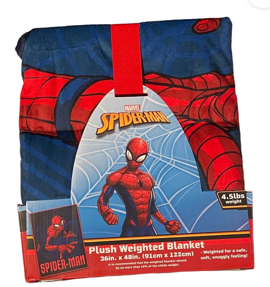 Spiderman Web Crawler 4.5 Pounds Weighted Throw Blanket 36"x48"