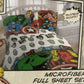 Marvel Avengers Comics Full Sheet Set 4 Pieces Kids Bedding